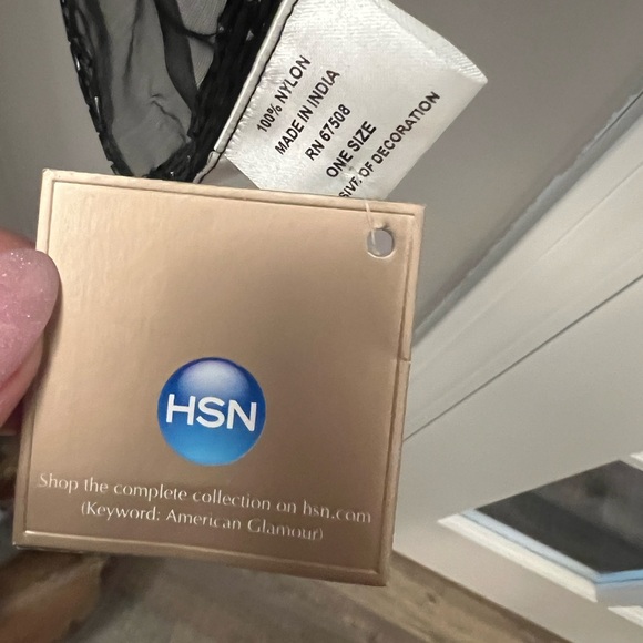 Badgley Mischka Sheer Black Wrap - Picture 7 of 8